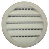 Maurice Franklin PLW-100 Series PLW100 2 Screen Louver, 2-1/4 W, Polypropylene, White